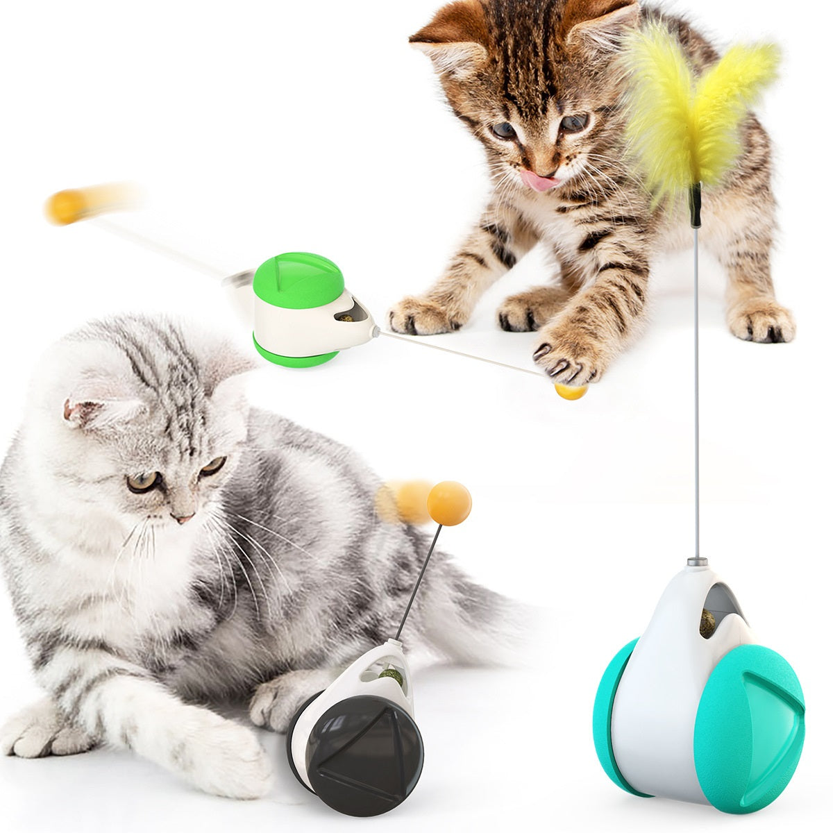 Balance swing car funny cat toy