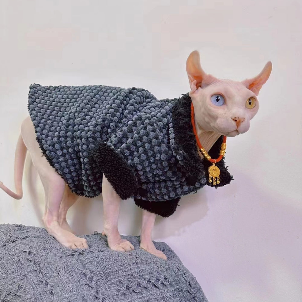 Hairless Cat Clothing Dirt-resistant Thin Fleece Jacket