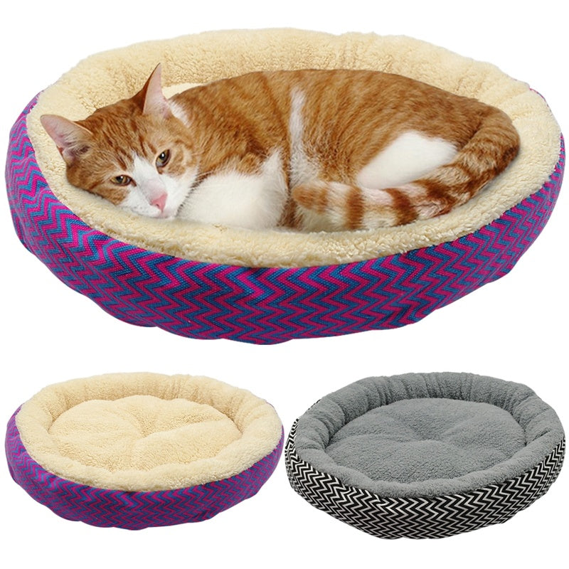 Cat Warm Soft Donut Bed
