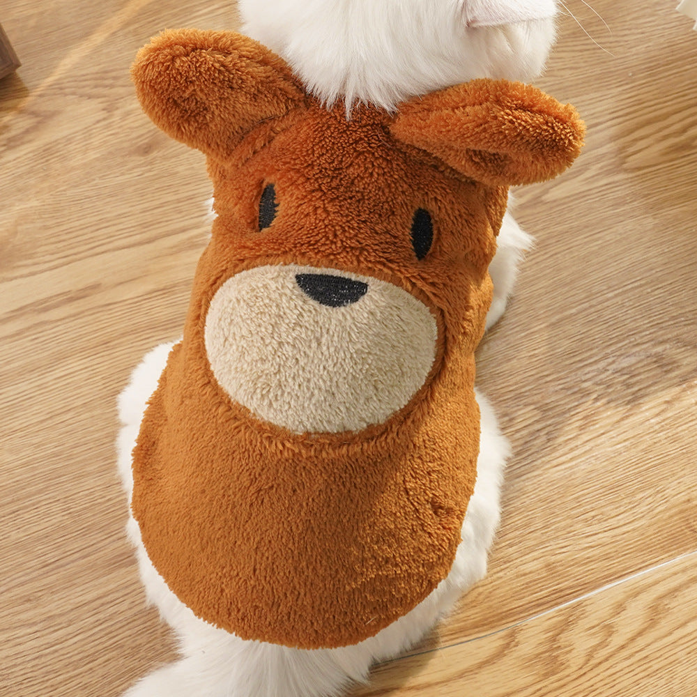 Fleece-lined Warm Pet Dog Clothes