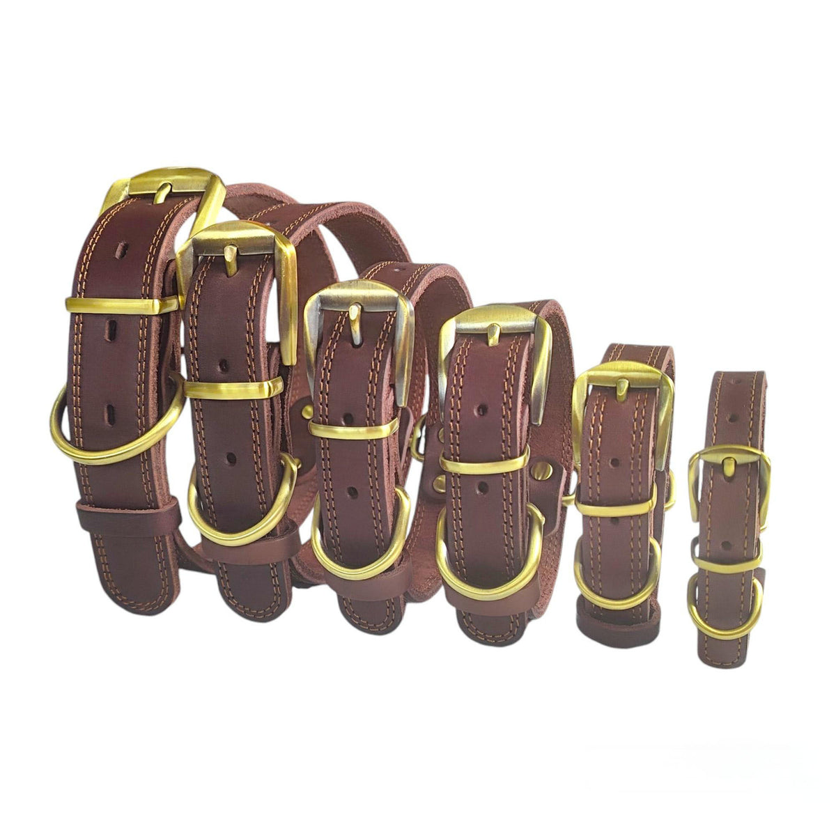 Pet Genuine Leather Collar Full Grain Bandana Collar