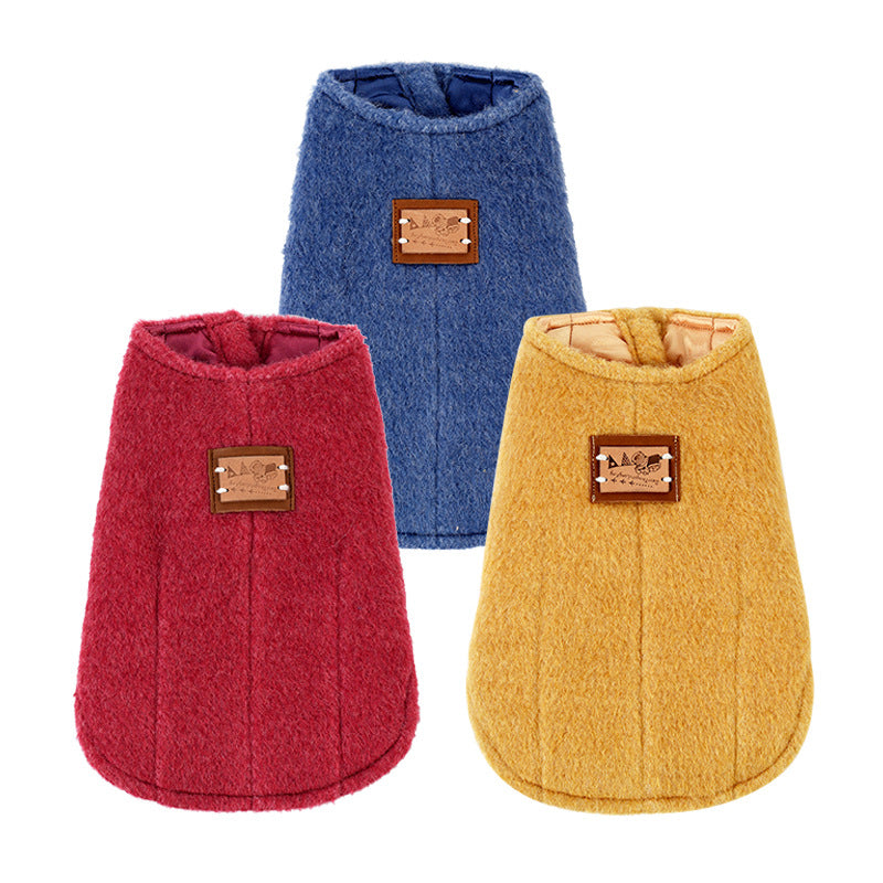 Pet Clothes Autumn And Winter Small Dog Cotton Korean Cashmere