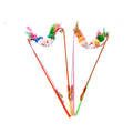Fake Hair Mouse Funny Cat Stick Plastic Pet Cat Toy