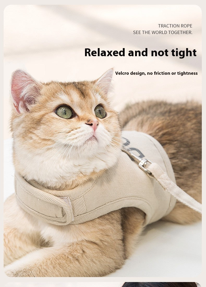 Four Seasons Universal Breathable Pet Cat Pulling Rope Anti Breaking Loose Cat Strap
