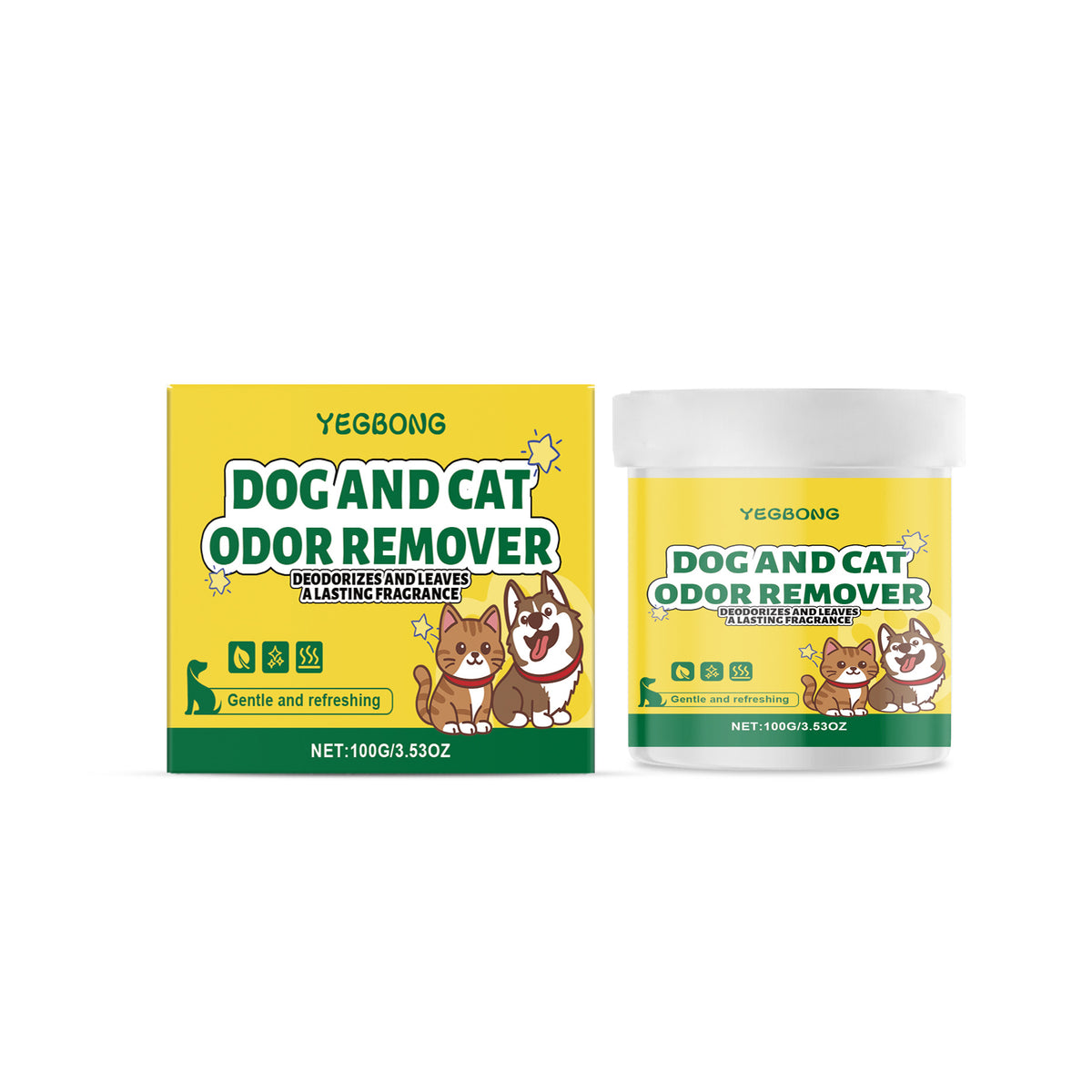 Yegbong Pet Odor Removal Gel, Universal For Indoor Home Use, Cat Litter Box Mat Cleaning, Odor Stain Removal, Convenient Gel