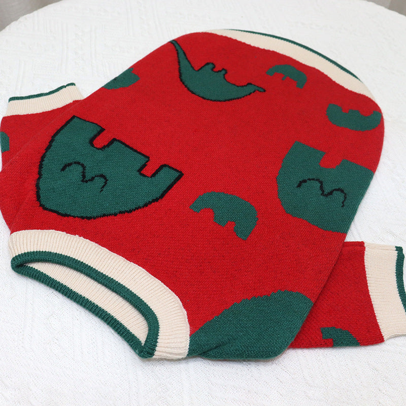 Sweater Elephant Cartoon Short Fat Dog