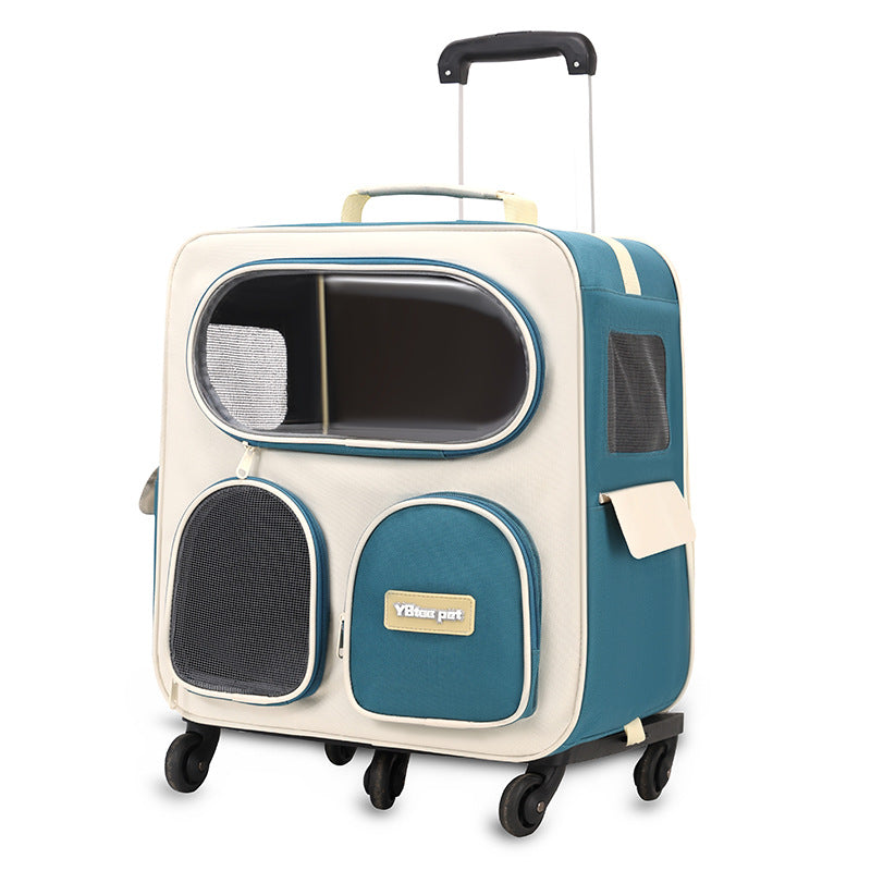 Pet Carrier Backpack Trolley For Cats And Dogs