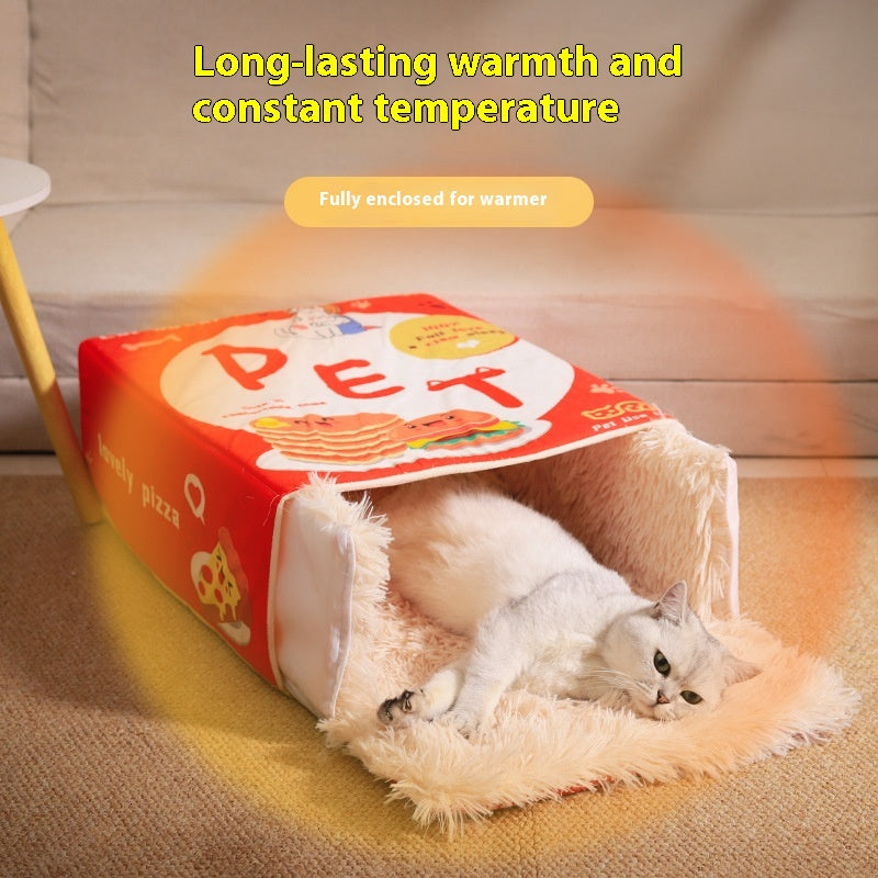 Rectangular Fully Enclosed Sense Of Security Pet Bed