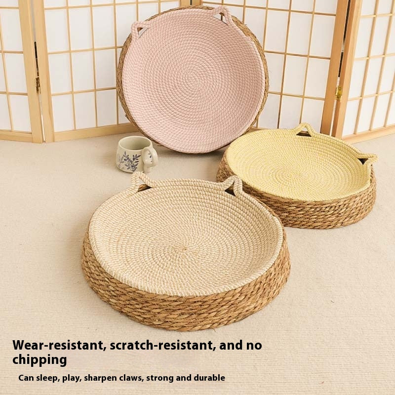 Rattan Cat Nest Cotton String Four Seasons Universal Pad