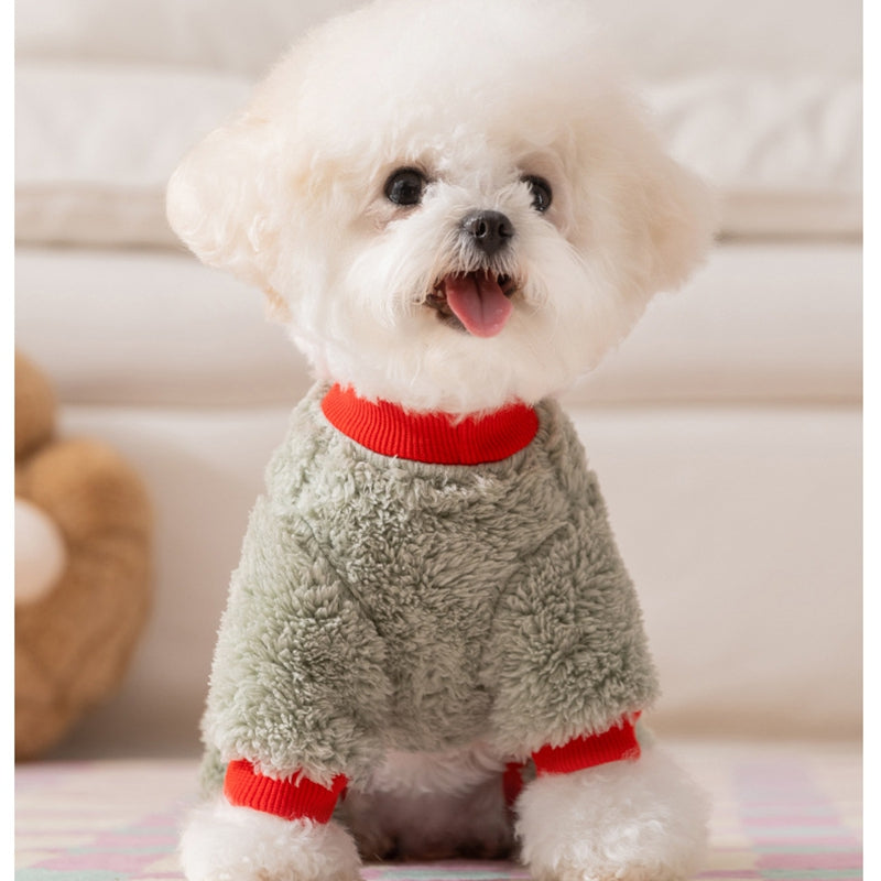 Wholesale Of Dog Clothes, Autumn And Winter Warm Four-legged Clothes, Small And Medium-sized Dog Teddy Bichon Frise Fleece Clothes, And Cat Pet