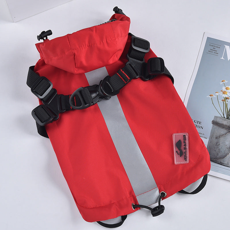 Waterproof Windbreaker Small Dog Chest And Back