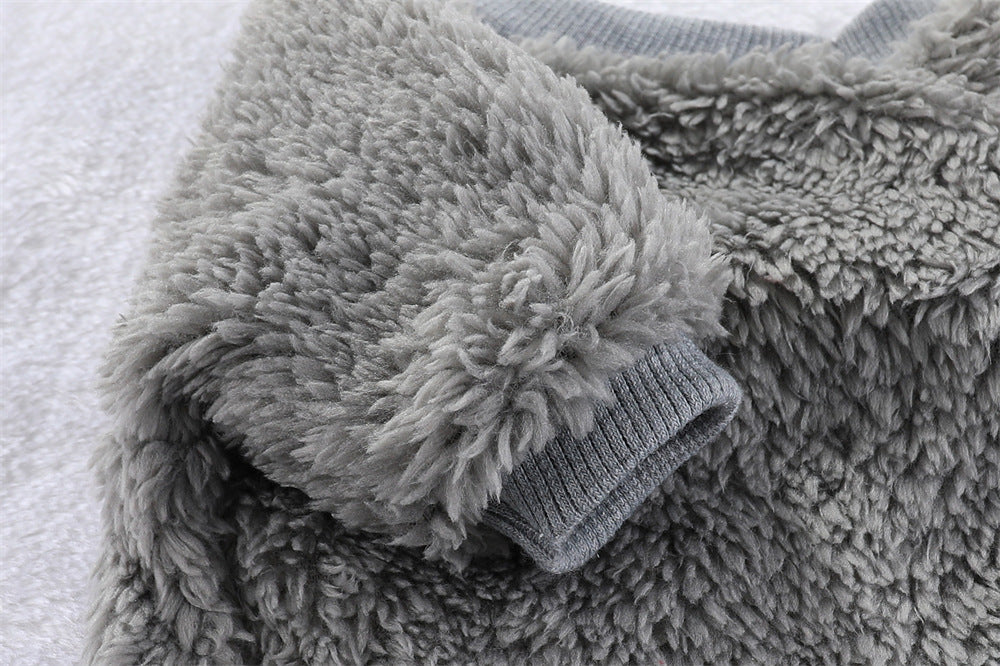 Pet Warm Thickened Double-sided Fleece Two-legged Clothes