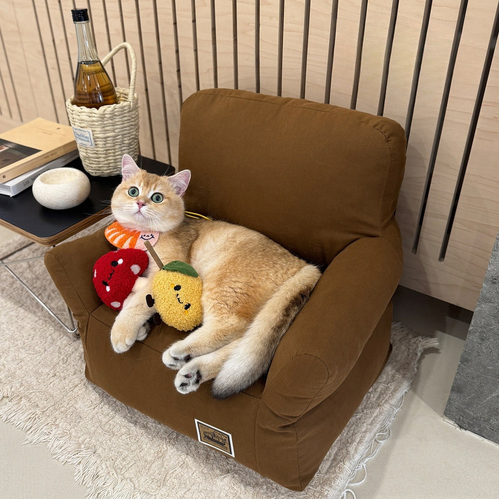 Pet Children's Small Sofa Autumn And Winter Cathouse Doghouse Sand Removable And Washable Cool Feeling Pet Bed