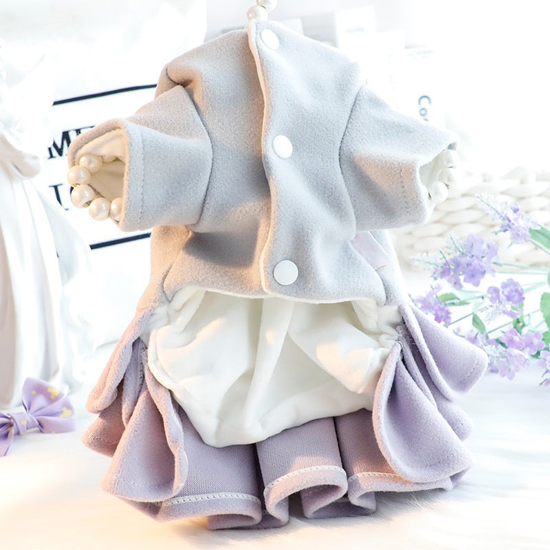 Dog Clothes Autumn And Winter Thick Style Cat Princess