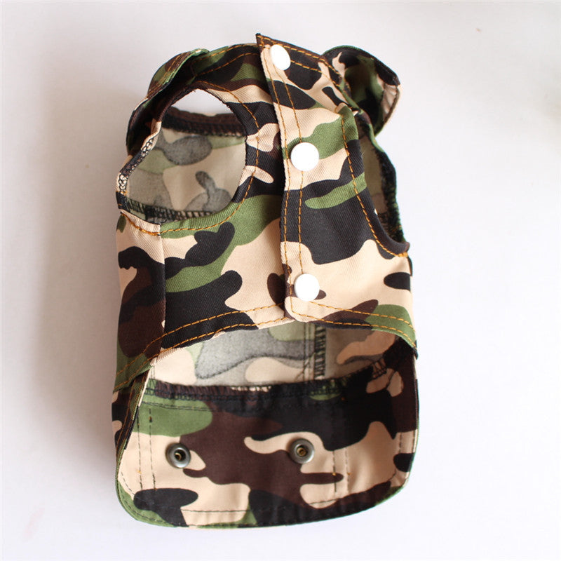 Pet Clothes Autumn And Winter Camouflage Vest