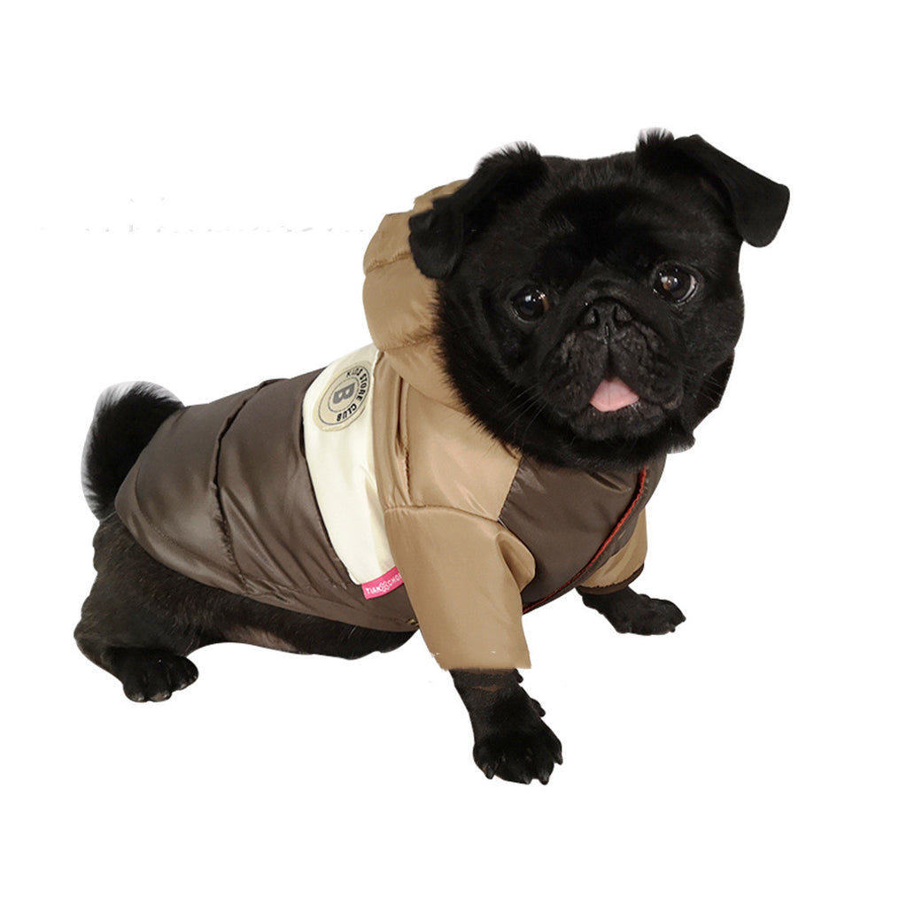 Down Padded Jacket Padded Waterproof Padded Hooded Two-legged Puppy Clothes