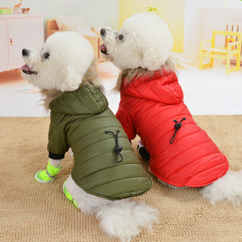 Pet clothing winter down padded jacket