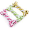 Hand-woven cotton rope bones