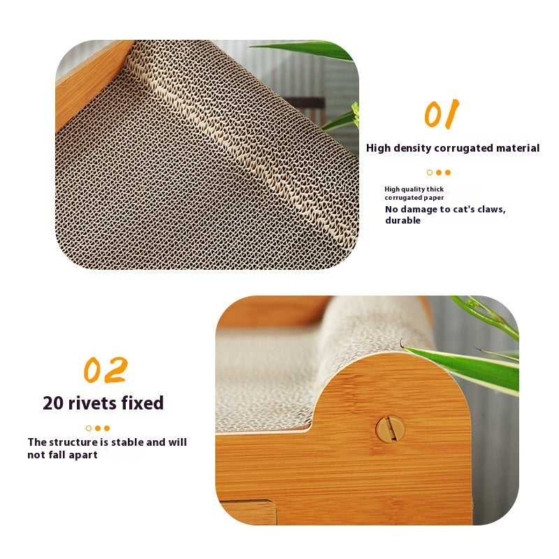 Corrugated Paper Cat House Luxury Double Layer