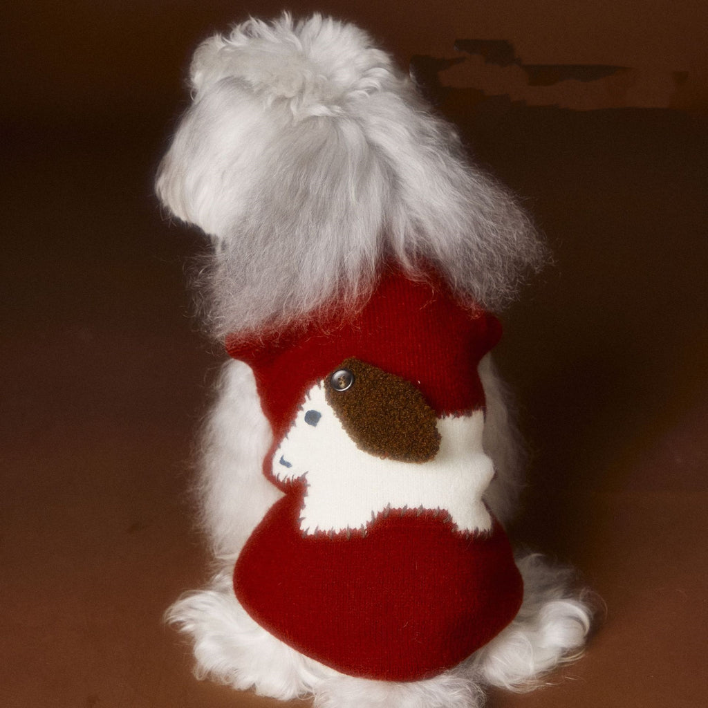 Schnauzer Teddy Bichon Warm With Ears Sleeveless Sweater Vest