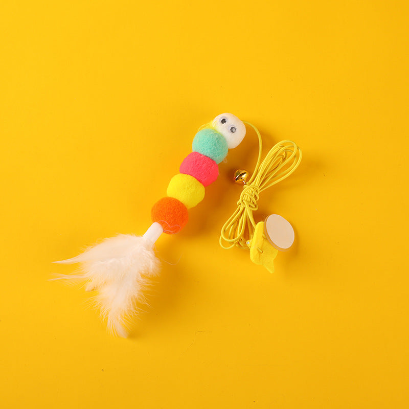 Feather Bell Cat Teaser Cat To Swing Toy