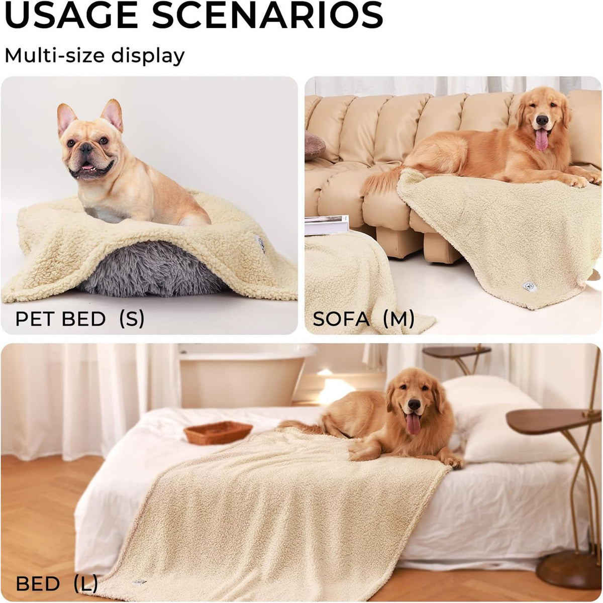 Shu Cotton Velvet Pet Blanket Dog Warm Hair