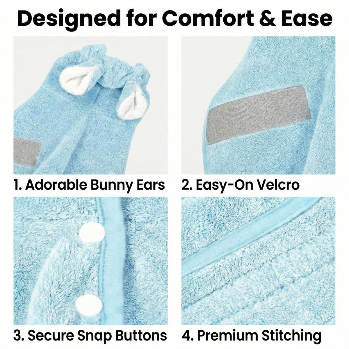 Dog Bathrobe Super Absorbent Towel For Small Dogs Cats Fast Drying Dog Robe Coat With Hood Puppy Cat Bath Towel Wrap Pet Grooming Supplies After