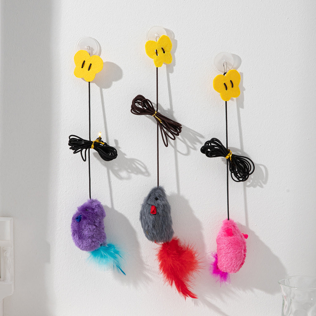 Hanging Cat Teaser With Butterfly Elastic String