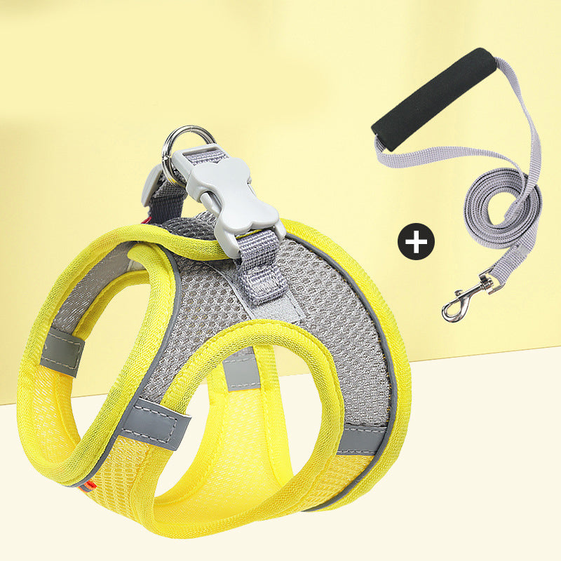 Mesh Breathable Reflective Vest Traction Rope