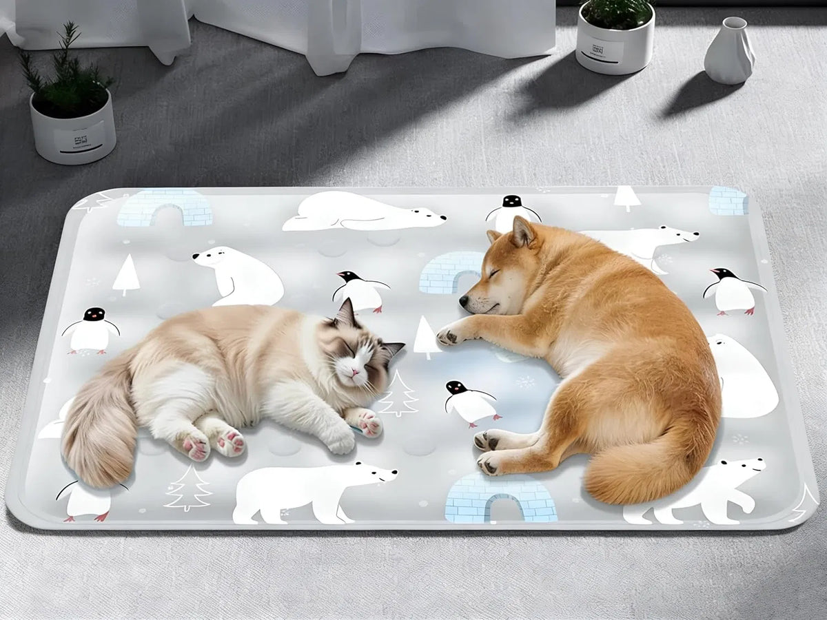 90*60 cm Dog Cooling Mat, New Summer Pet Mats, Portable Pet Cooling Pad for Travel, Washable Gel Coolings Mat for Dogs and Cats Indoor Outdoor