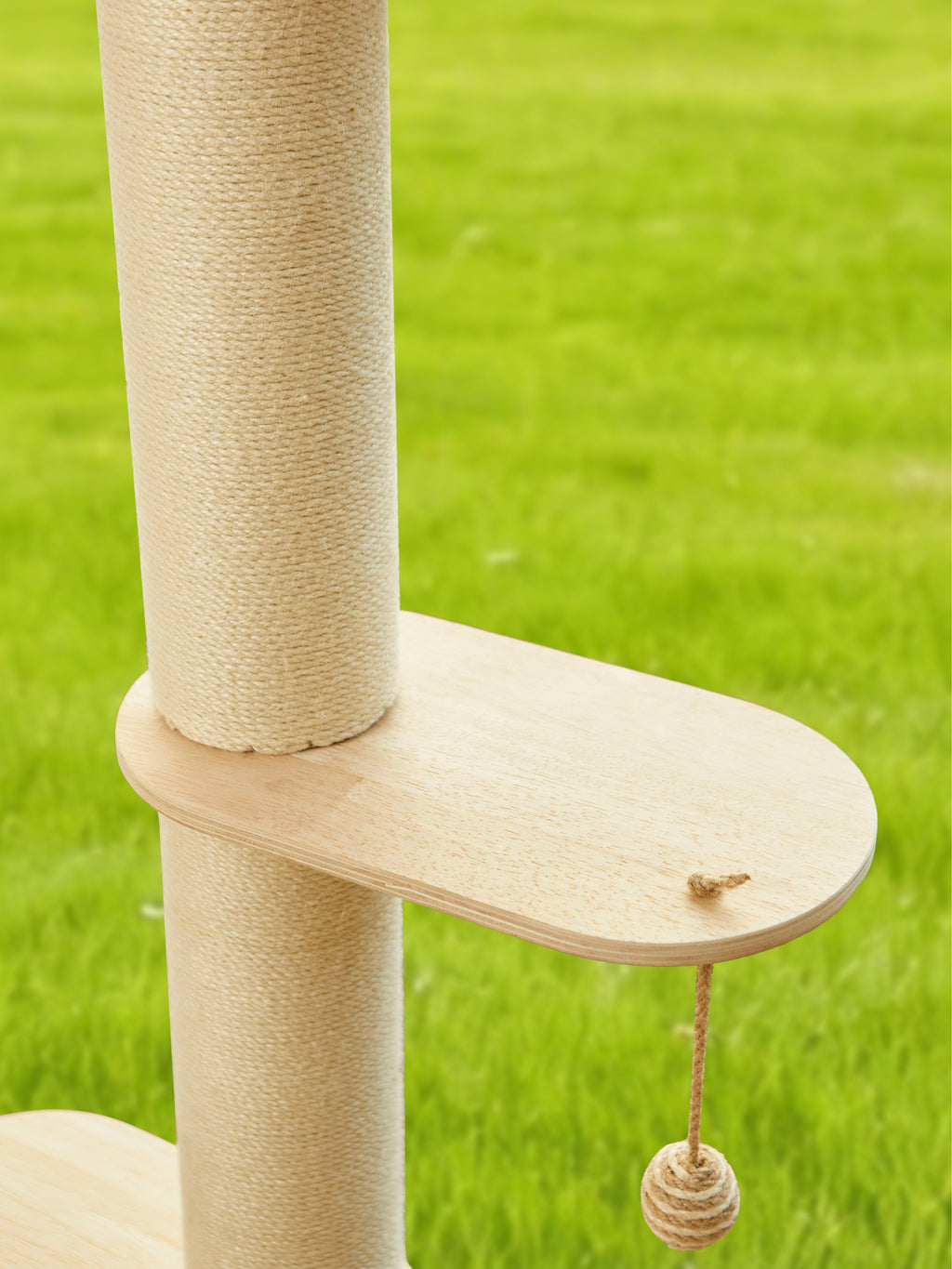 Half Cat Tree Tower-3-Tier Hemp Scratching Post, Perches & Sturdy Activity Center Suction Cup