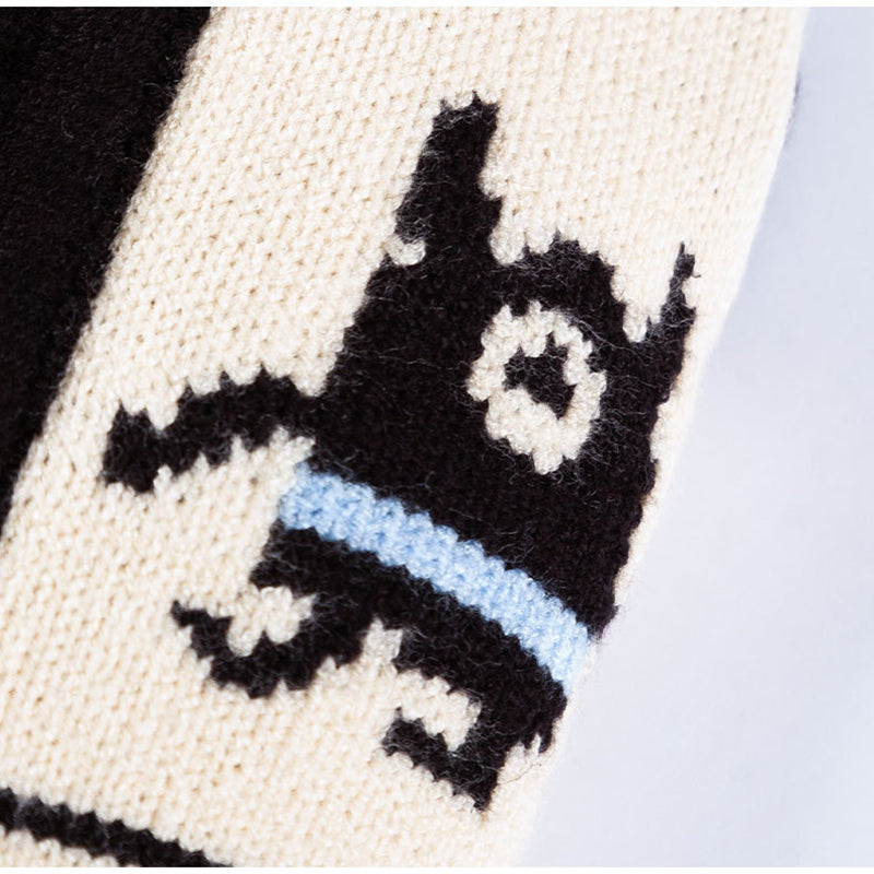 Warm Small Dog Sweater, Soft & Breathable Pet Knit Cardigan With Monster Pattern For Small Medium Dogs Boy Girl Puppy Cat, Fall Winter Dog Clothes For