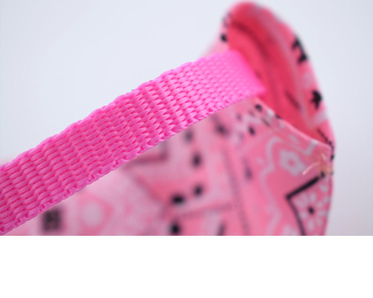 Pet's Saliva Towel Polyester Printed Small Dogcat Retractable Collar Triangular Binder