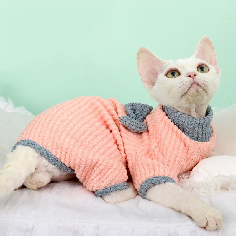 Sphynx Cat Warm Sweater Four-legged Clothing For Hairless Cats