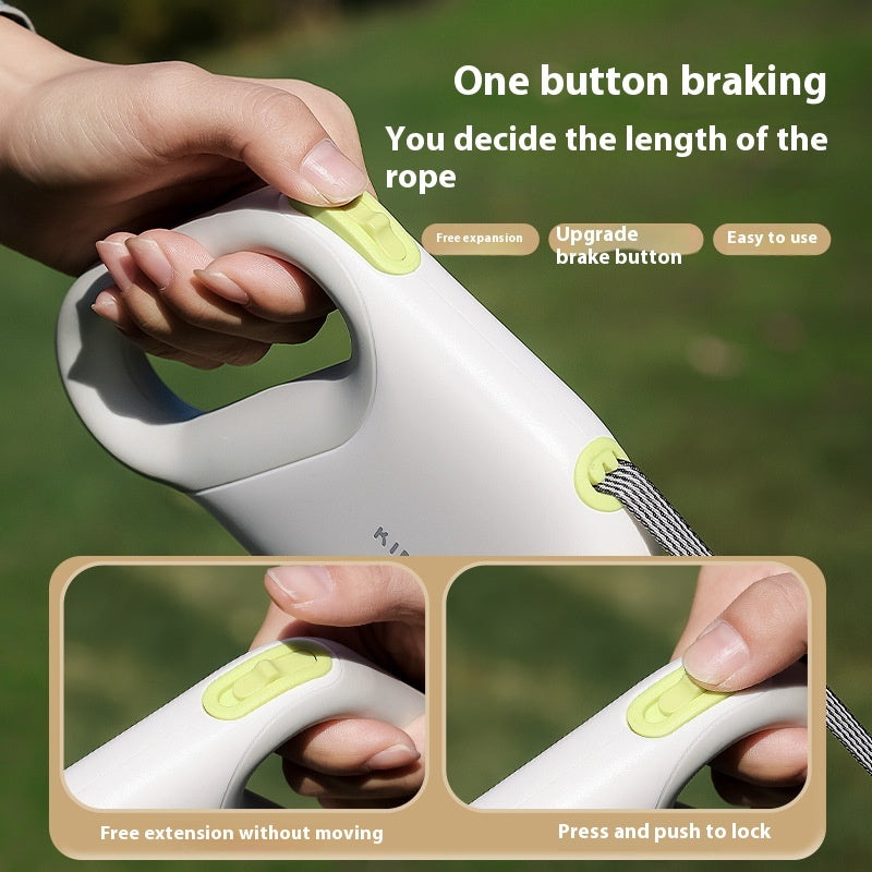 Pet Hand Holding Rope Retractable And Controllable Safe And Explosion Protective