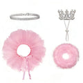 Pet Goose Mini 4-Piece Set Crown Necklace And Tutu Dress Ensemble