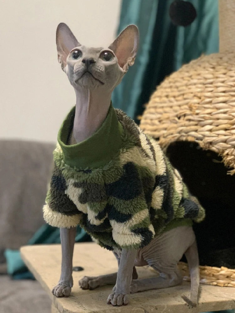 Sphynx Hairless Cat Clothes Extra Thick