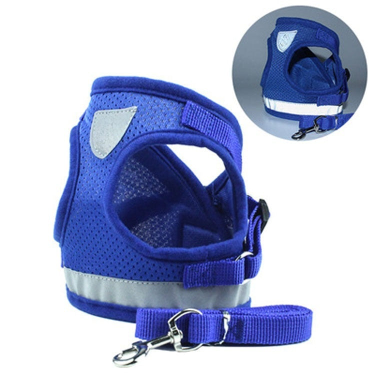 Dog Breast Strap Vest Reflective Hand Holding Rope Breathable Pet Supplies Wholesale