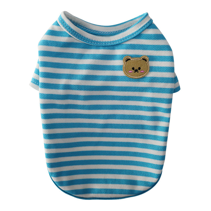 Summer Pet Dog Clothes Breathable T-shirt