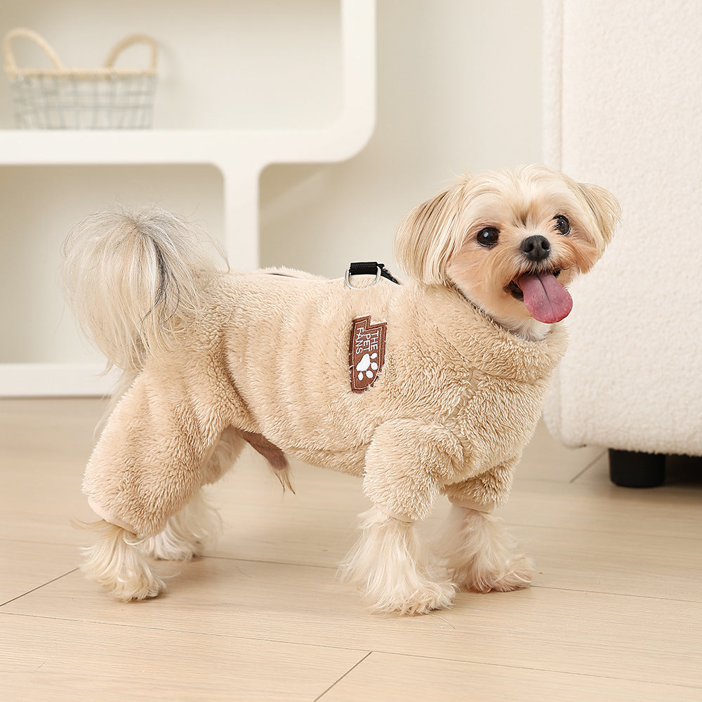 Simple And Warm Double-sided Plush Comfortable Pet Clothing