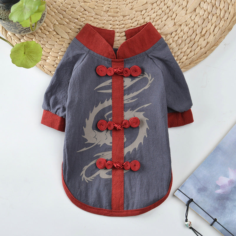 Good Kung Fu Chinese Style Hanfu Pet Clothes