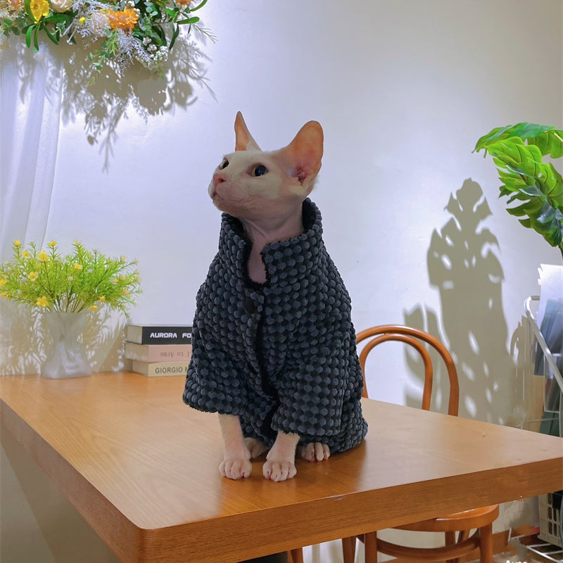 Hairless Cat Clothing Dirt-resistant Thin Fleece Jacket