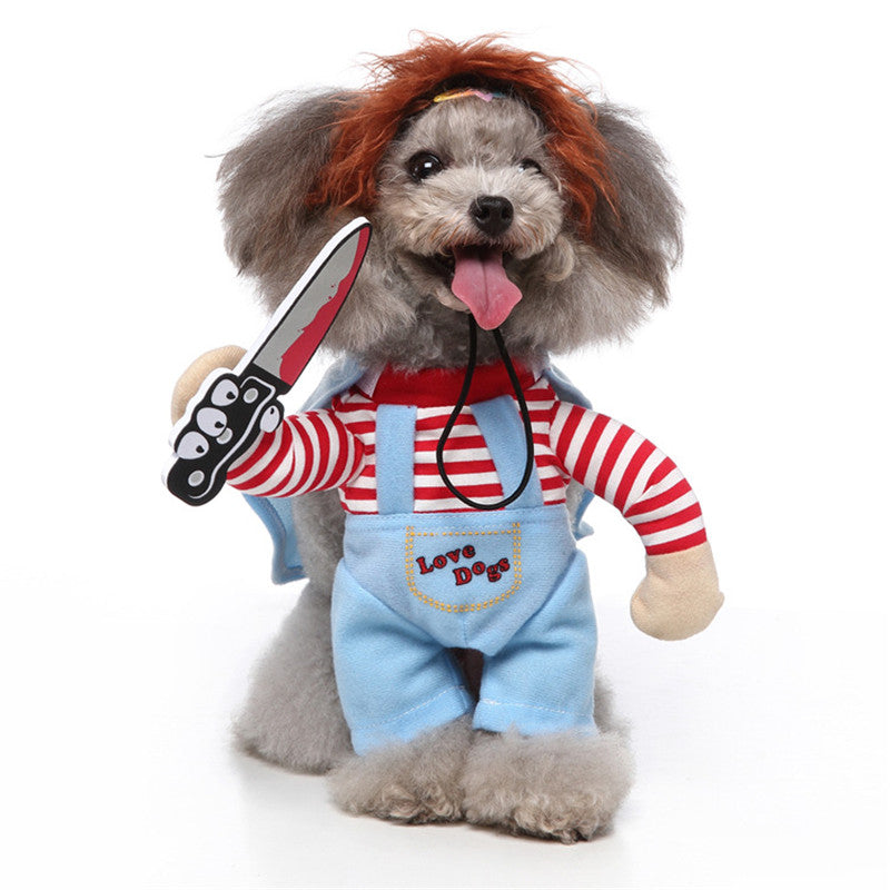 Cosplay Pet Supplies Stand Up Funny Dog Clothes Upright