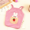 Dog Clothes Thin Clothing Embroidered Slip Top