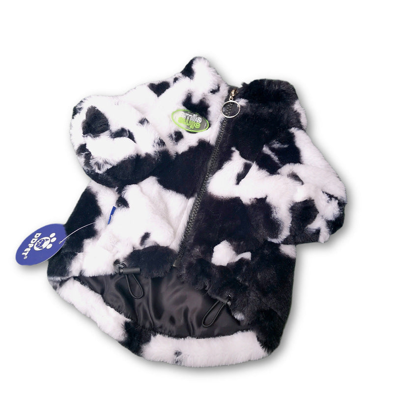 Cartoon Pet Clothes Dog Autumn And Winter Small And Medium-sized Warm Coat