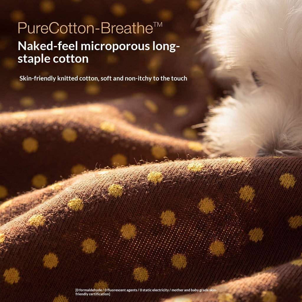AutumnWinter Pet Cloud Polka-Dot Harness Belly Wrap Dog Clothes