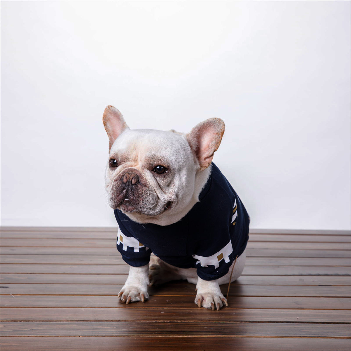 Dog Clothes Small Dog Cotton Plus Velvet Print Pet Clothes