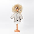 New mink fur hat workwear cotton coat
