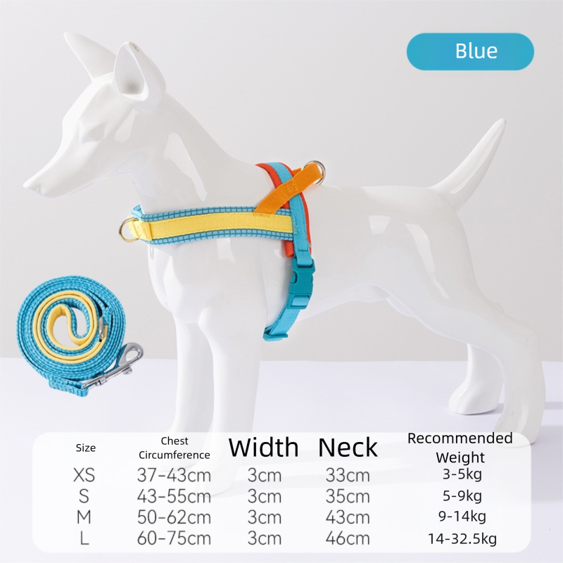 Saddle-type Chest And Back Dog Leash, Dog Walking Leash For Small And Medium-sized Dogs, Explosion-proof And Impact-resistant Pet Dog Leash