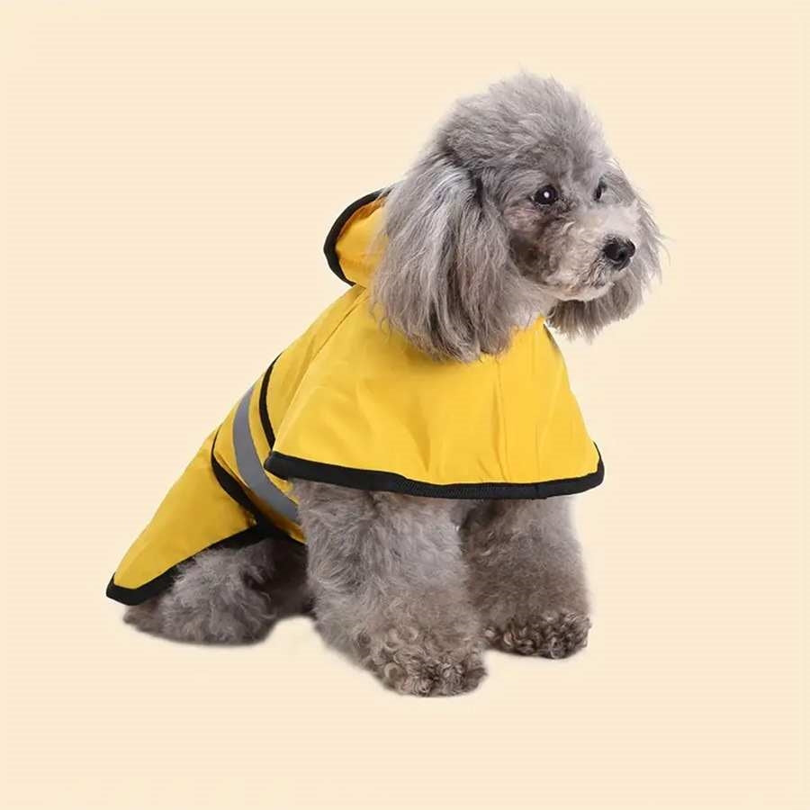 Golden Retriever Big Dog Pet Raincoat Reflective Dog Clothes Raincoat Poncho